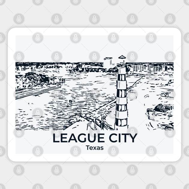 League City - Texas Magnet by Lakeric